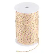 Recoil Starter Rope Pull Cord 2.5mm 100m for Mower [White Red Yellow]