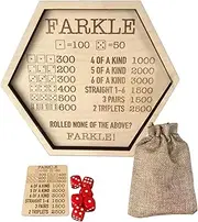 Dice Board Roller Tray - 6 Dice Board Game Trays | Hexagonal Roller Tray | Portable Rolling Set | Table Games Role-Playing Games Storage Holder for Kids Adults Accessory
