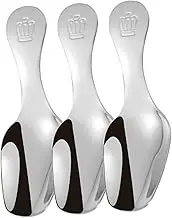 VINTORKY 3Pcs Stainless Steel Tea Scoops Compact Measuring Spoons for Home Use for Loose Tea Coffee Sugar and Spices Kitchen Accessory