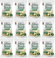 Miko Brand Freeze Dried Soup, Vegetarian, miso, 3.24 Ounce Pack of 12