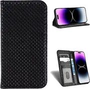 Compatible with Fujitsu Arrows N F-51C Case,PU Leather Kickstand,Compatible with Fujitsu Arrows N F-51C Magnetic Closure Card Clip Fashion Cover Black