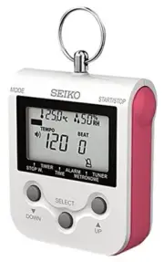 SEIKO Seiko digital metronome neck strap attaching raspberry pink DM90P F/S NEW