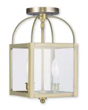 Livex Milford 2-Light AB Chain Hang/Ceiling Mount