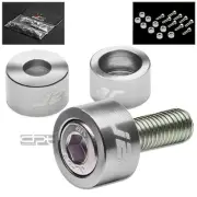 J2 JDM EXHAUST HEADER MANIFOLD METRIC CUP WASHER+BOLT/NUT KIT CD/CG/CS/BB SILVER