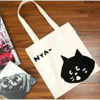 在飛比找蝦皮購物優惠-日本NYA小黑貓 帆布包 環保袋 購物袋
