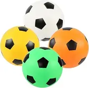HANABASS 4pcs Boys and Girls Soft Foam Soccer Ball Set Mini Game for Indoor/Outdoor Play Soft Soccer Balls for Boys and Girls Bouncy Football Toys