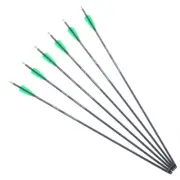 28“30"31” Archery Pure Carbon Arrows Hunting Tips Nocks Compound Bow Recurve Bow