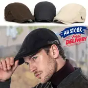 Men's Newsboy Gatsby Cap Ivy Hat Golf Driving Flat Cabbies Beret Driver Hats