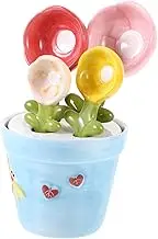 FELTECHELECTR Set of 4 Flower Measuring Spoons Flour Scoop for Baking Cooking Accurate Measurements