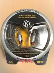 NEW Memphis Audio UTPF-17 17ft. 2 channel RCA Interconnect Cable Car Audio