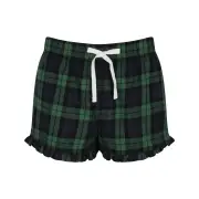 Skinnifit Womens Tartan Shorts (Navy/Green Check) - RW6024