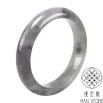 【漢石齋】天然翡翠A貨 手鐲玉鐲 冰糯種飄花(手圍17.1/版寬12.6MM)