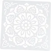 IWOWHERO 16pcs Painting Templates Durable Hollow Flower Drawing Stencils for Creative Art Projects Safe Tools for Boys Easy to Carry Mandala Graffiti Design