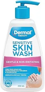 Dermal Therapy Sensitive Skin Wash – Best Body Wash for Sensitive Skin, Free from Soap, SLS & Petrochemicals, Parabens & Fragrances, Gentle Hydrating Formula for Dry Skin | 250ml