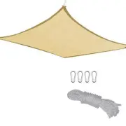4X(2x2 Meter Rectangular Square Shade Sail Outdoor Window Shade Sail6625