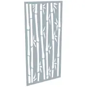 ProtectorAl 300-1200w x 1201-2400h Silver Matt/Gloss White Bamboo Unframed Composite Deco Panel