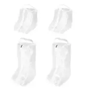 4pcs Boots Storage Bag, Dust Proof Tall / Short Boots Carry Bags, White