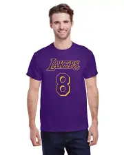 Kobe Bryant T-shirt in Purple