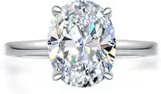 [Oivley] 2CT Pear Shaped Engagement Rings for Women Teardrop Sterling Silver Rings with 18K White Gold Plated Cubic Zirconia Wedding Rings for Women Promise Rings for Her