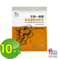 在飛比找蝦皮購物優惠-【天明製藥】天明一條根 黃金薑精油貼布 (10片/包)