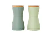 Twin Pepper and Salt Mill Set (Dark/Light Green) - 13.3cm