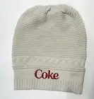 Coke Coca Cola Knit Cream Beanie New
