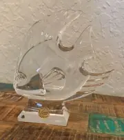 Angelfish Figurine by CRISTAL D'ARQUES-DURAND Clear Crystal 5 5/8" NWT