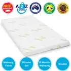 Laura Hill Cool GEL Memory Foam Mattress Topper - Double with Luxury Cover