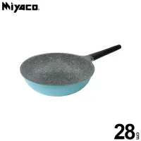 在飛比找momo購物網優惠-【米雅可】歐式晶鑽輕量不沾平底鍋 28cm(不沾鍋)