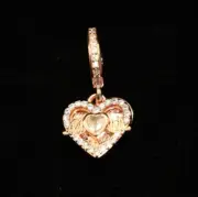 AUTHENTIC Pandora Heart & Mom Dangle Charm 789402C01 NEW