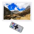 17in HD Digital Picture Frame With RC Clock Calendar 100‑240V 1440x900 Elect Hot