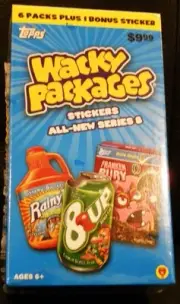 2011 WACKY PACKAGES ANS8 SEALED BONUS BOX B4 MAXIUM 6 PK BOX W BONUS STICKER