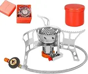 Humkopnl Portable Burner - Small Outdoor Folding Burner | Single Burner Camp Stove, Outdoor Cooking Equipment for Fishing, Hiking, Camping, Backpacking
