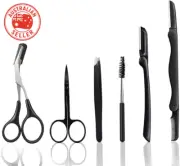 Eyebrow Razor,6 in 1 Eyebrow Scissors,Tweezer, Eyebrow Razor, Shaping Scissors &