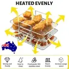 3-Layer Hot Air Fryer Accessories for Ninja Foodi Dual Zone AF300EU AF400EU