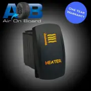 Rocker switch 658O HEATER amber ON/OFF waterproof SPST marine