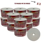 1200 SKYTOR Blank 52X CD-R CDR 700MB White Top Glossy Printable Disc No Logo hp