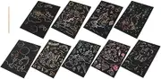 1 Set Scratch Off Art of Unicorn DIY Scratch Painting Cards for Creative Fun for Family Activities and Learning