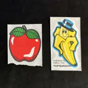 Vintage 80’s MELLO SMELLO Scratch & Sniff Stickers - Banana & Apple