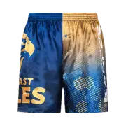 West Coast Eagles AFL AF9809 S21 Mens Team Logo Printed Satin Boxer Shorts New