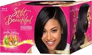 Soft & Beautiful No-Lye Ultimate Conditioning Relaxer System Regular 1 Application - Olive, Argan & Coconut Scent - Natural - Medium Hair