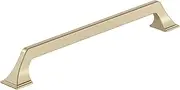 [Amerock] BP36884BBZ | Exceed 8-13/16 inch (224mm) Center-to-Center Golden Champagne Cabinet Pull | Kitchen Cabinet Hardware | Furniture Hardware | Drawer Handle