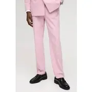 Mens Light Pink Straight Leg Contrast Panel Trouser