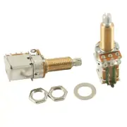 Alpha Potentiometer w/Push-Pull DPDT Switch Long Bushing 500 kohm