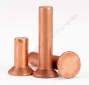 Purple Copper Countersunk Solid Copper Rivet M2 M2.5 M3 M4 M5 M6 M8