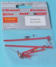 HN9016/03 Hornby Arnold TT Scale Roof Details for Electric DB AG 171 005-2 IS25j
