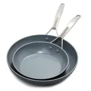 GreenPan Paris Pro 10 and 12 Inch Frying Pan Skillet Set Ceramic Nonstick