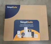 SimpliSafe Home Security System With Indoor And Outdoor Cameras 8 Piece Kit