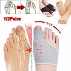 1/2Pairs Separator Straightener Bunion Corrector Hammer Toe Splint Hallux Valgus