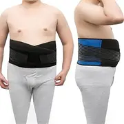 S-6XL Big Size Back Brace Men Women Elastic Lumbar Support Orthopedic Belt Waist Back Posture Corrector Breathable Spine Decompression Band For Lower Back Pain(3X-Large)